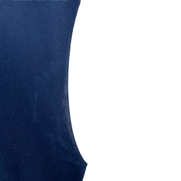 Kaffe women's Navy Blue India V Neck Sleeveless Ruched Lined Cocktail Dress US L - Picture 11 of 15